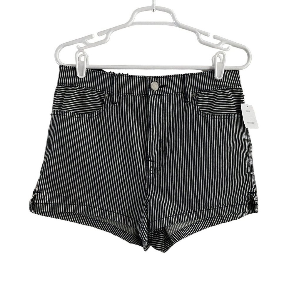 Urban Outfitters BDG Wmn 30W Blue/White Striped Pin Up Super High Rise Short NWT